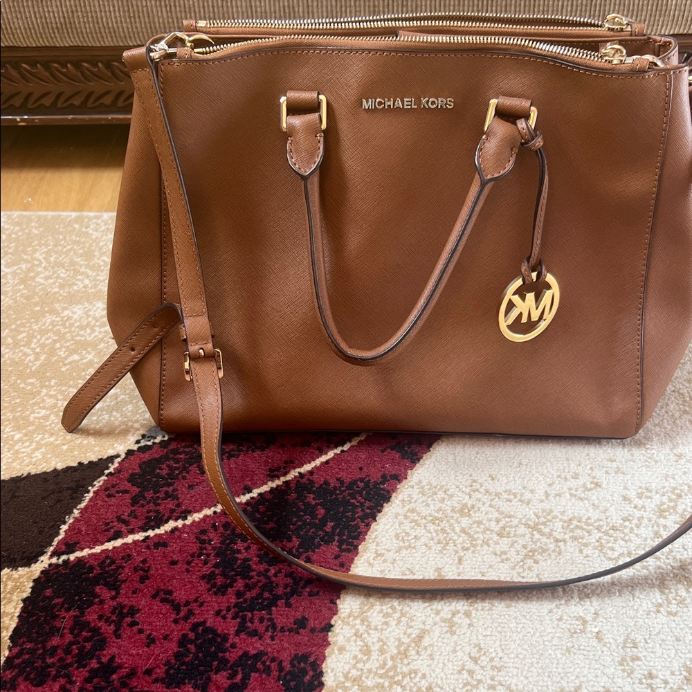 Michael Kors Tan Leather Satchel